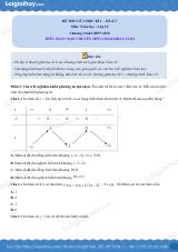 Đề thi giữa kì 1 Toán 12 - Đề số 7